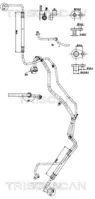 High/Low-pressure Line, air conditioning 9010 28077