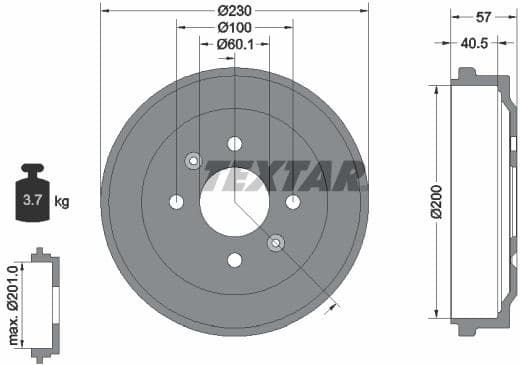 Brake Drum 94047100