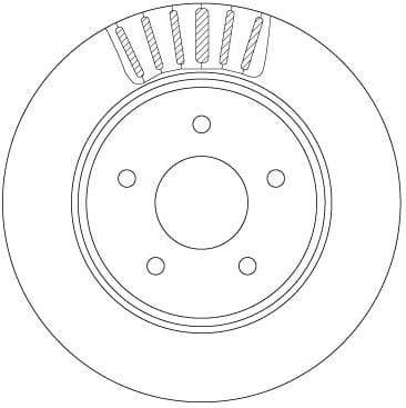 Brake discs kit rear, (2pcs), Top Quality DF6789