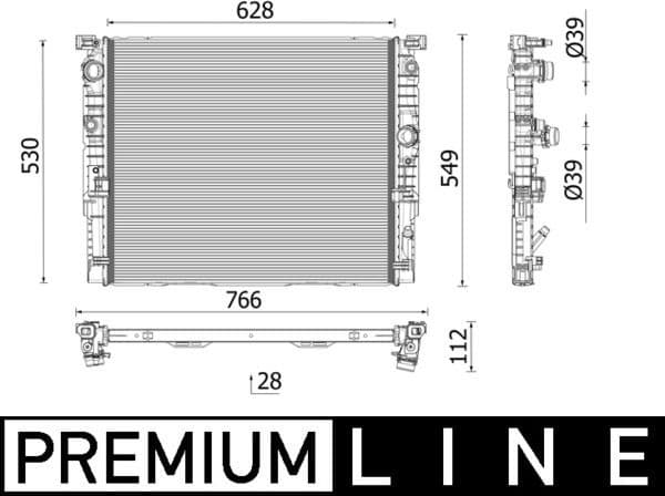 Radiator, engine cooling BEHR *** PREMIUM LINE *** CR2771000P