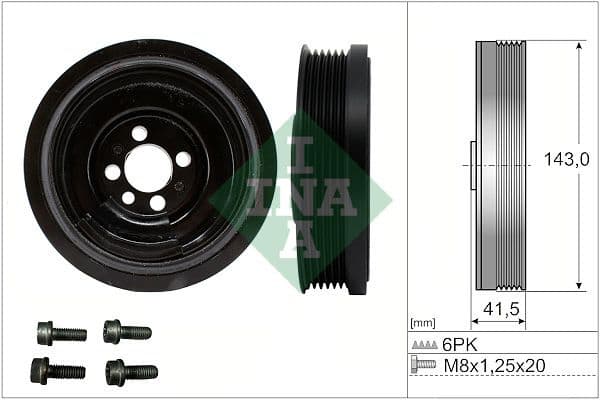 Belt Pulley, crankshaft 544 0182 20