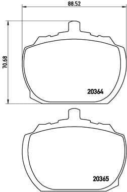 Brake Pad Set, disc brake PRIME LINE P 24 004