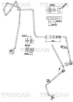 High/Low-pressure Line, air conditioning 9010 15003