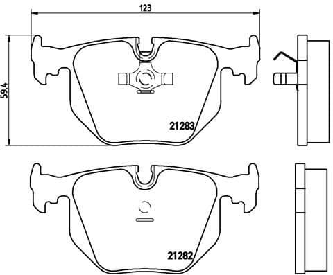 Brake Pad Set, disc brake PRIME LINE P 06 016