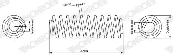 Suspension Spring MONROE SPRINGS SP4566