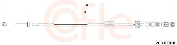 Cable Pull, manual transmission 92.2CB.RE018