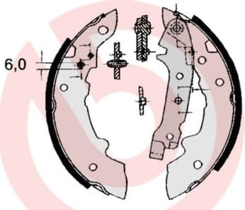 Brake Shoe Set ESSENTIAL LINE S 68 508