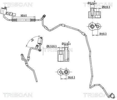High/Low-pressure Line, air conditioning 9010 29016
