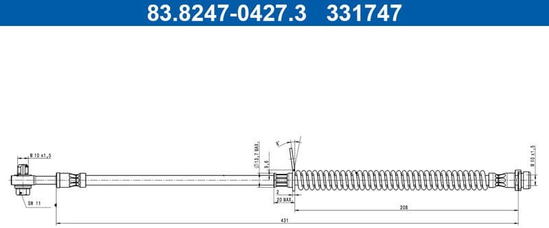 Brake Hose 83.8247-0427.3
