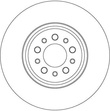 Brake Disc TRW SINGLE DF3969S
