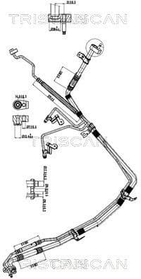 High/Low-pressure Line, air conditioning 9010 16055