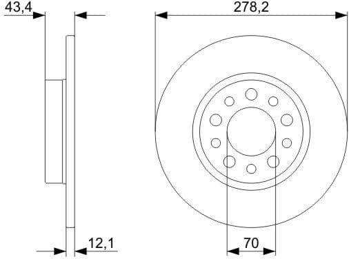 Brake Disc 0986479378 - image 2