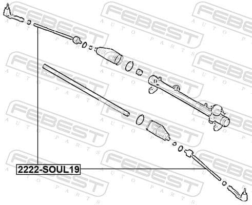 Inner Tie Rod 2222-SOUL19 - image 2