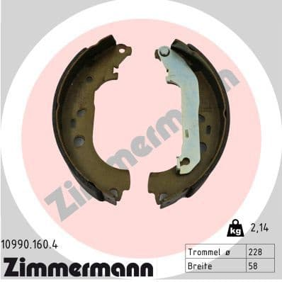 Brake Shoe Set 10990.160.4