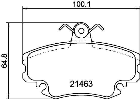 Brake Pad Set, disc brake 8DB 355 018-131 - image 4