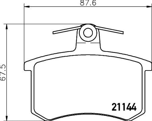 Brake Pad Set, disc brake 8DB 355 017-951 - image 3