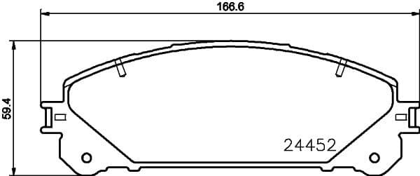 Brake Pad Set, disc brake 8DB 355 015-461 - image 4