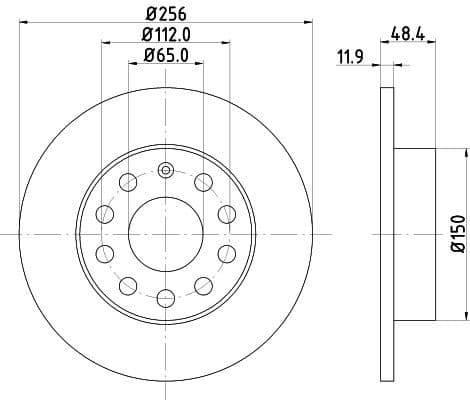 Brake Disc PRO 8DD 355 109-641 - image 3