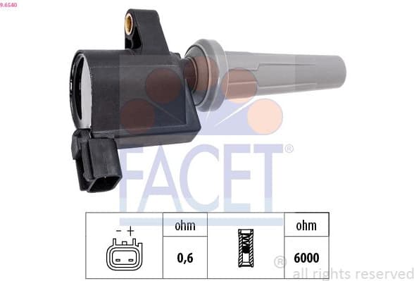 Ignition Coil OE Equivalent 9.6540
