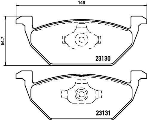 Brake Pad Set, disc brake 8DB 355 008-591