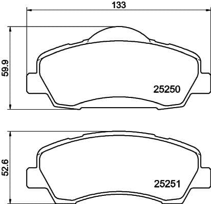 Brake Pad Set, disc brake 8DB 355 020-771 - image 2