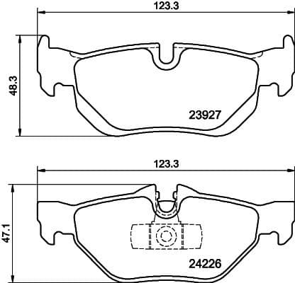 Brake Pad Set, disc brake 8DB 355 011-301 - image 2