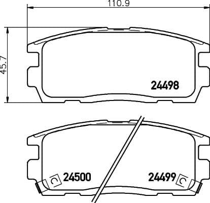 Brake Pad Set, disc brake 8DB 355 012-951 - image 4