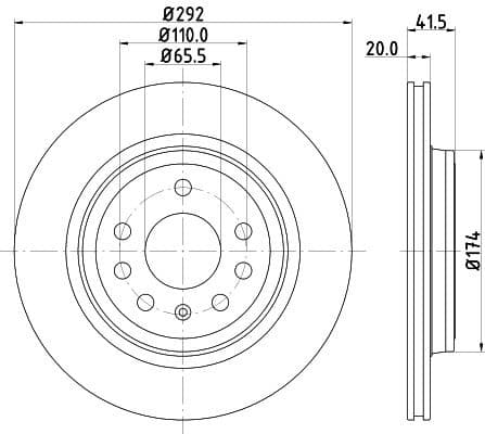 Brake Disc PRO 8DD 355 109-191 - image 4