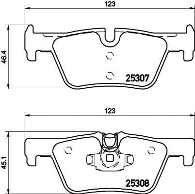Brake Pad Set, disc brake 8DB 355 019-971 - image 2