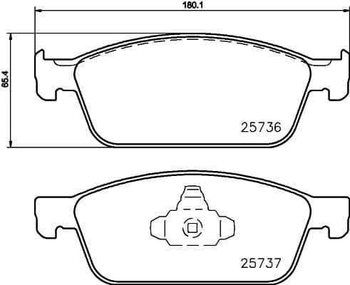 Brake Pad Set, disc brake 8DB 355 020-831 - image 3