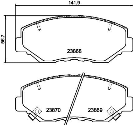 Brake Pad Set, disc brake 8DB 355 010-231 - image 4