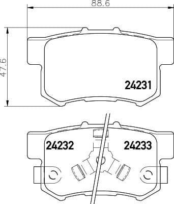 Brake Pad Set, disc brake 8DB 355 012-061 - image 4