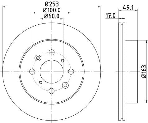 Brake Disc PRO 8DD 355 111-591 - image 4