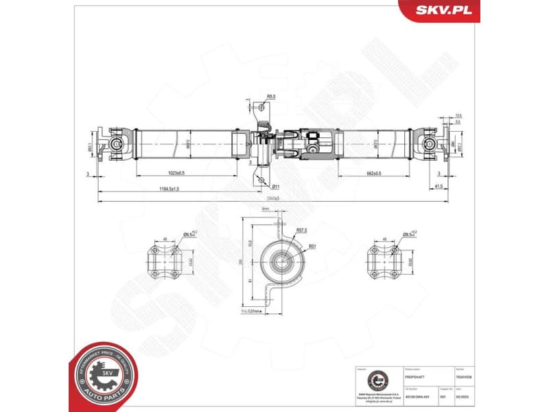 Drive Shaft 76SKV038 - image 2