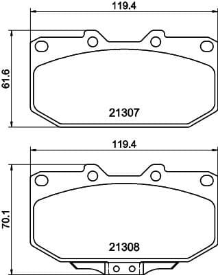 Brake Pad Set, disc brake 8DB 355 016-791 - image 3