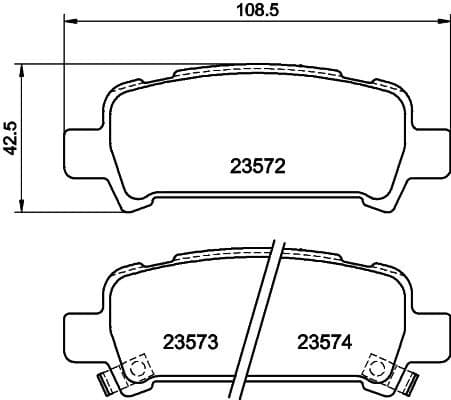 Brake Pad Set, disc brake 8DB 355 009-401 - image 2