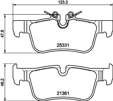 Brake Pad Set, disc brake 8DB 355 021-681 - image 2