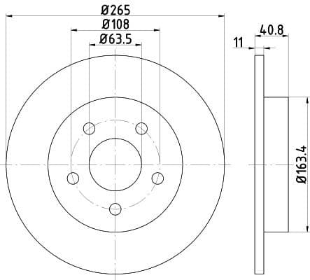 Brake Disc PRO 8DD 355 111-381 - image 2