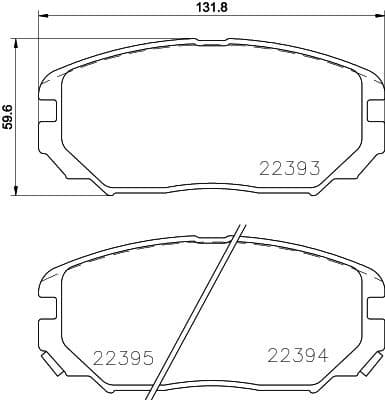 Brake Pad Set, disc brake 8DB 355 024-891 - image 4