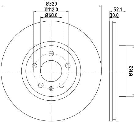 Brake Disc PRO 8DD 355 117-191 - image 4