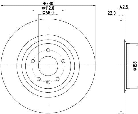 Brake Disc PRO 8DD 355 117-721