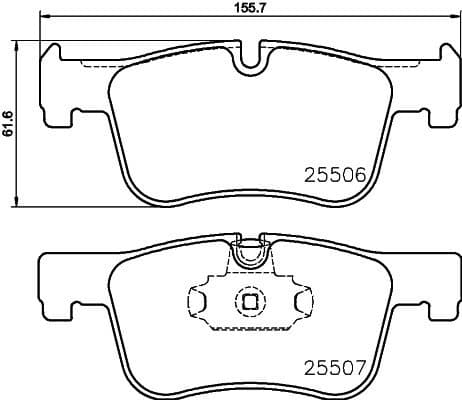 Brake Pad Set, disc brake 8DB 355 019-771 - image 2