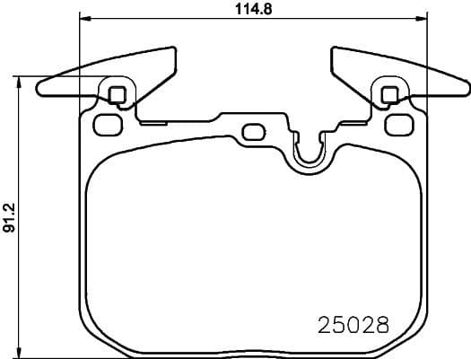 Brake Pad Set, disc brake 8DB 355 021-271 - image 2