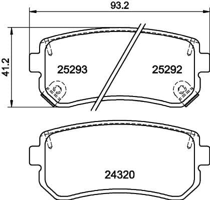 Brake Pad Set, disc brake 8DB 355 016-221 - image 2