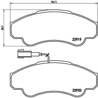 Brake Pad Set, disc brake PRIME LINE P23092