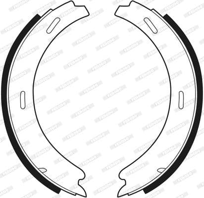 Brake shoes handbrake, Top Quality FSB196 - image 4