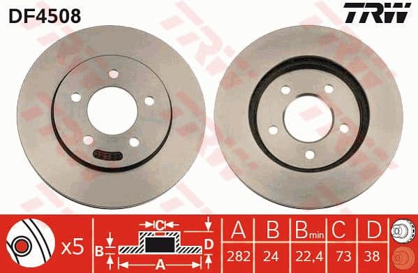 Brake Disc DF4508