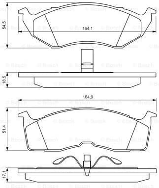 Brake Pad Set, disc brake 0986424363 - image 7