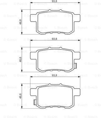 Brake Pad Set, disc brake 0986494338