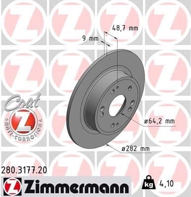 Brake Disc COAT Z 280.3177.20